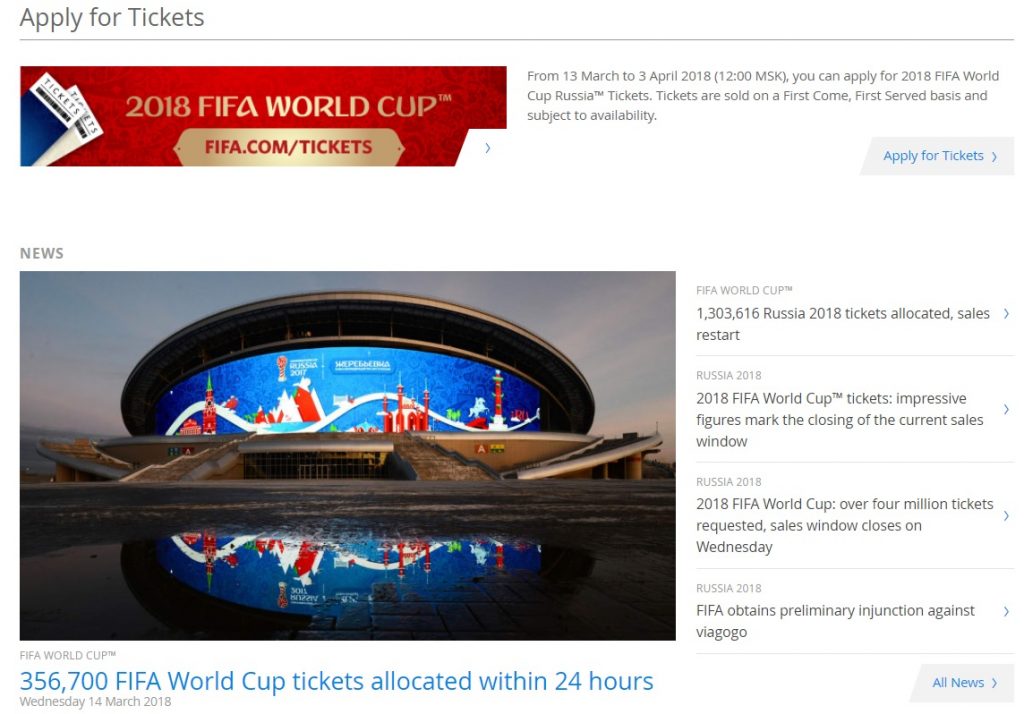 FIFA Ticket Sales