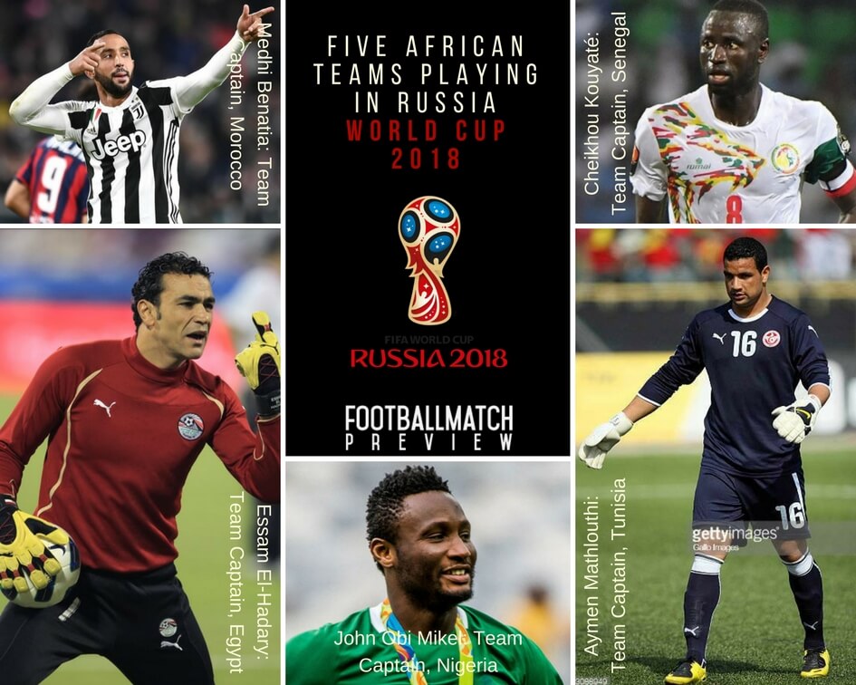 Five African Teams in World Cup 2018