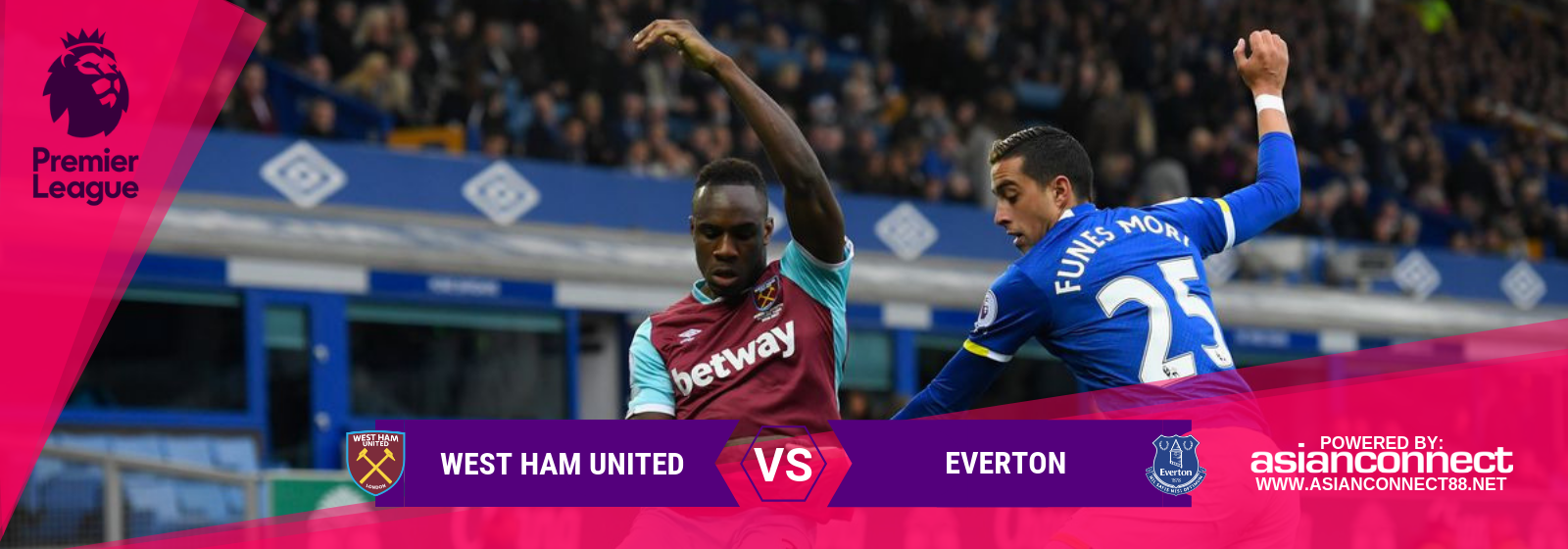 West Ham Utd vs Everton Asianconnect