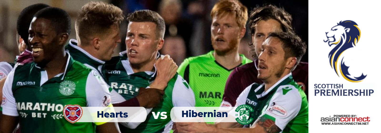 Hearts vs Hibernian Asianconnect