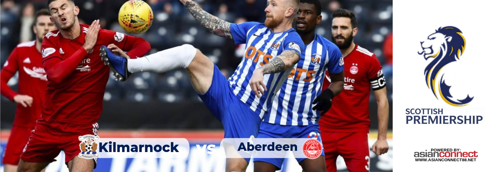 Scottish Premiereship Kilmarnock Aberdeen Asian Connect