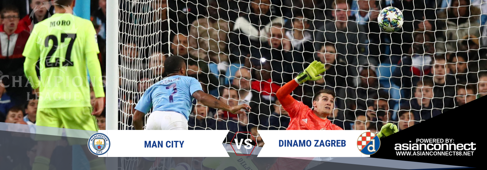 UCL Man City Vs. Dinamo Zagreb Asian Connect
