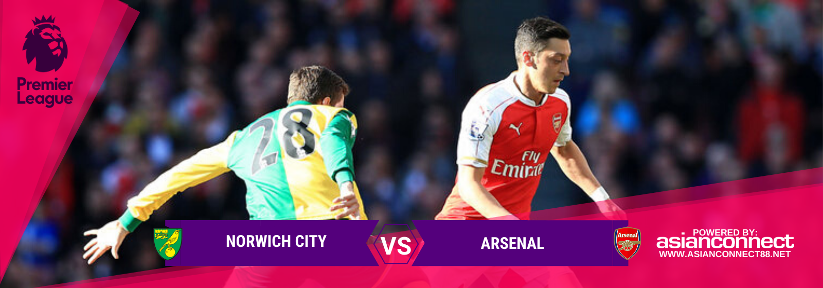 Asianconnect: Norwich City vs Arsenal