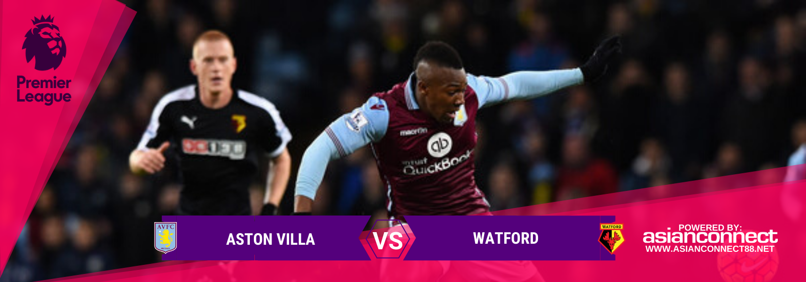 Asianconnect: Aston Villa vs Watford Odds for January 21, 2020