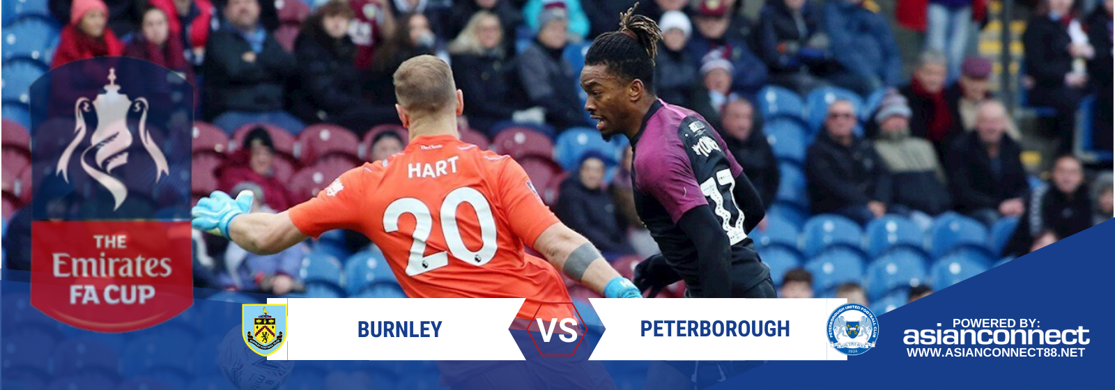Asianconnect: Burnley vs Peterborough