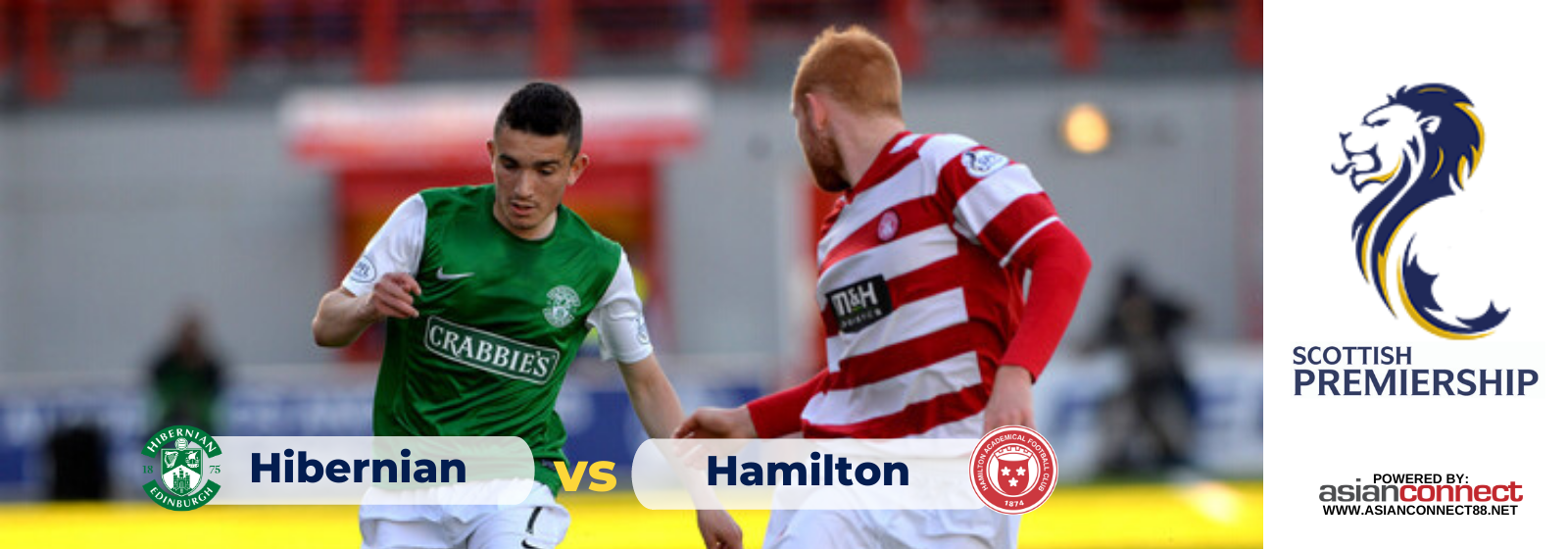 Asianconnect: Hibernian vs Hamilton Academical Odds for January 22, 2020
