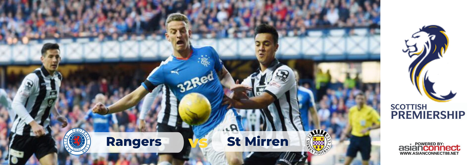 Asianconnect: Rangers vs St Mirren Odds for January 22, 2020