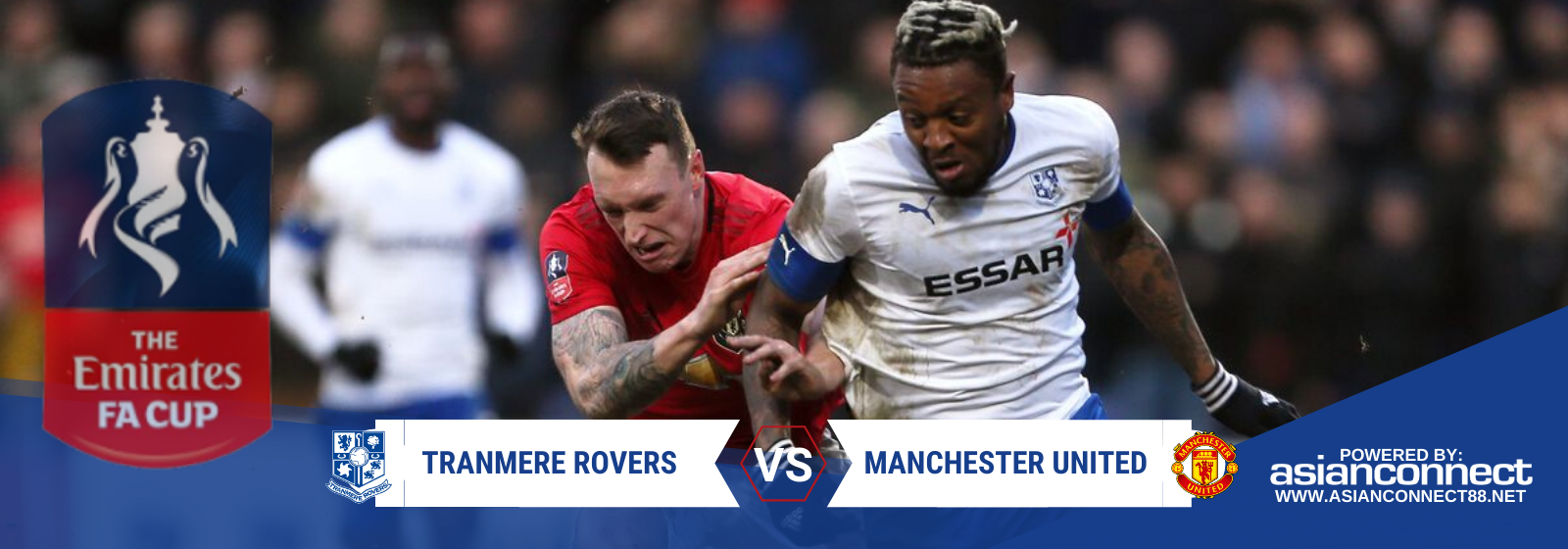 Asianconnect: Tranmere Rovers vs Manchester United Odds for January 26, 2020