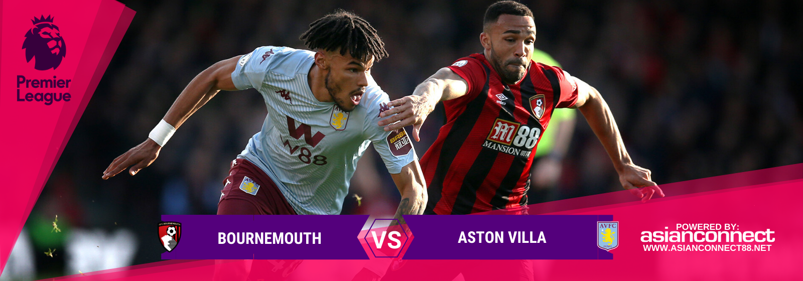 Asianconnect: Bournemouth vs Aston Villa Odds for February 01, 2020