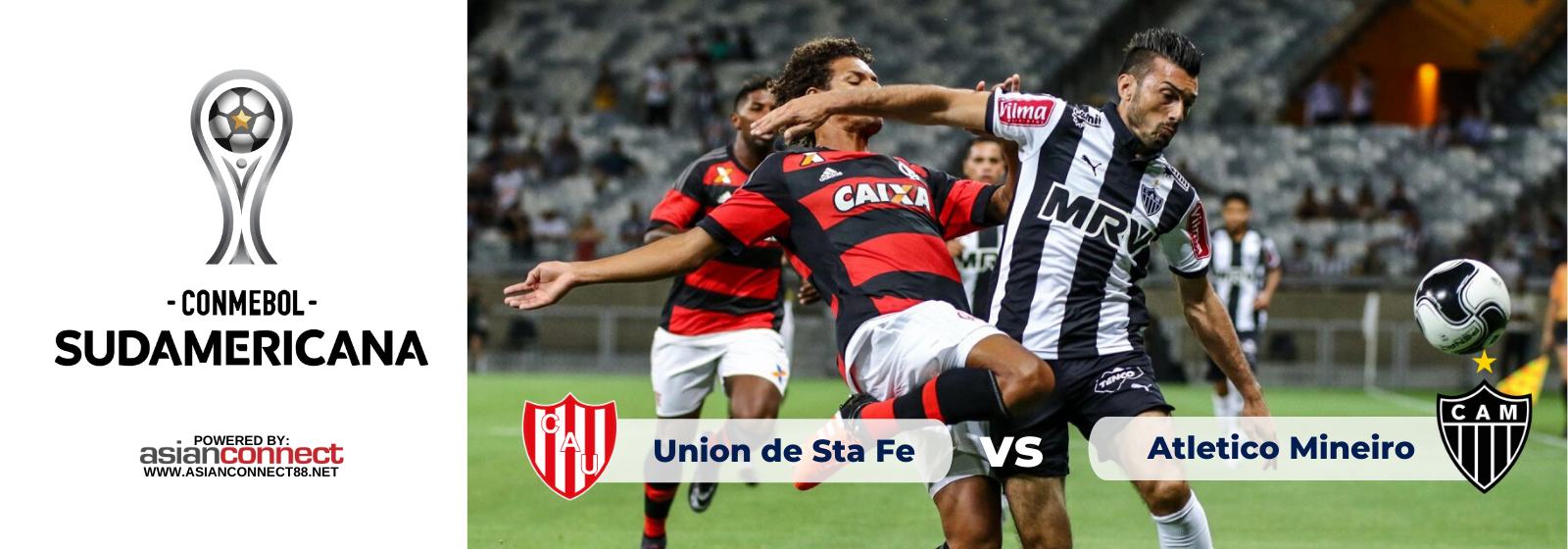 Asianconnect: Union (Argentina) vs Atletico Mineiro (Brazil) Odds for February 6, 2020