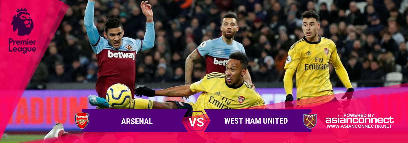 Asianconnect: Arsenal vs West Ham Utd Odds for March 07, 2020