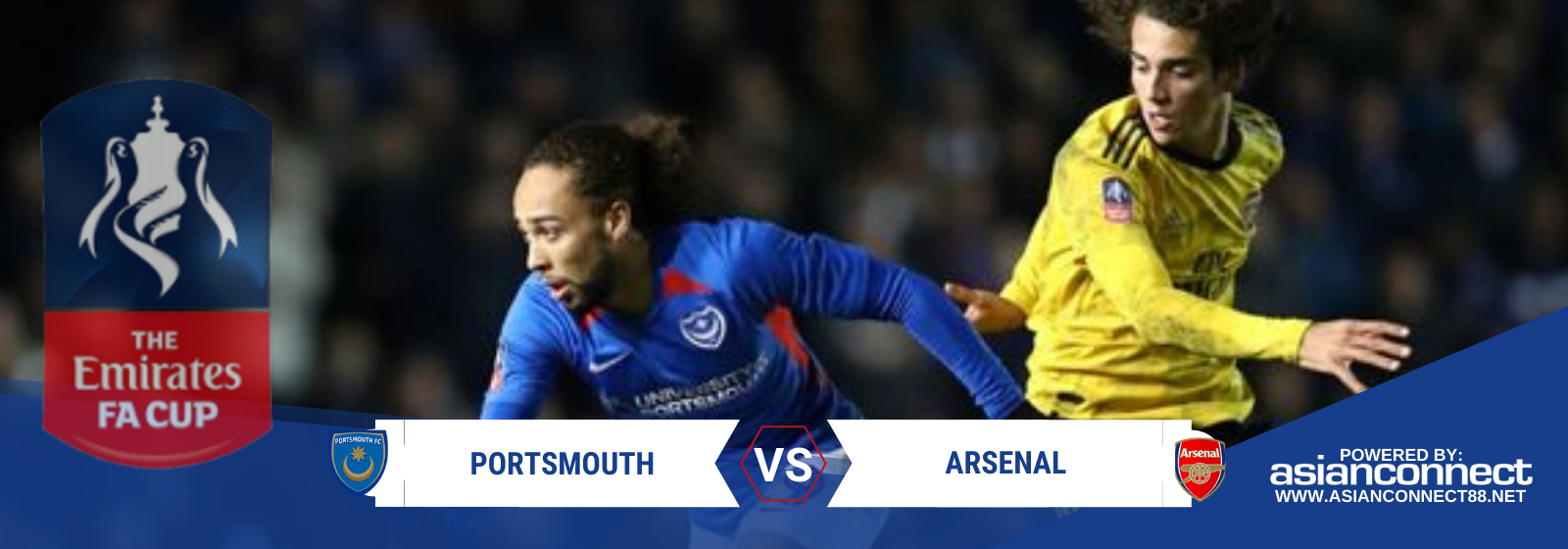 Asianconnect: Portsmouth vs Arsenal Odds for March 02, 2020