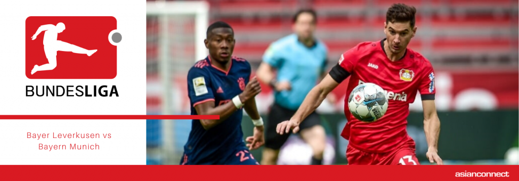 Asianodds: Bayer Leverkusen vs Bayern Munich Odds for June 06, 2020